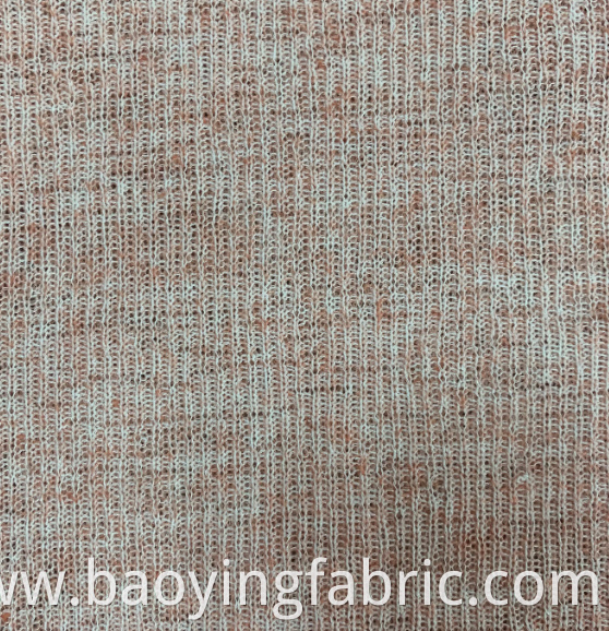 Polyester Hemp Coarse Needle Rib Fabric